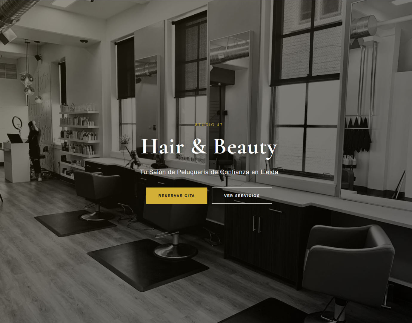 Hair & Beauty - Landing page