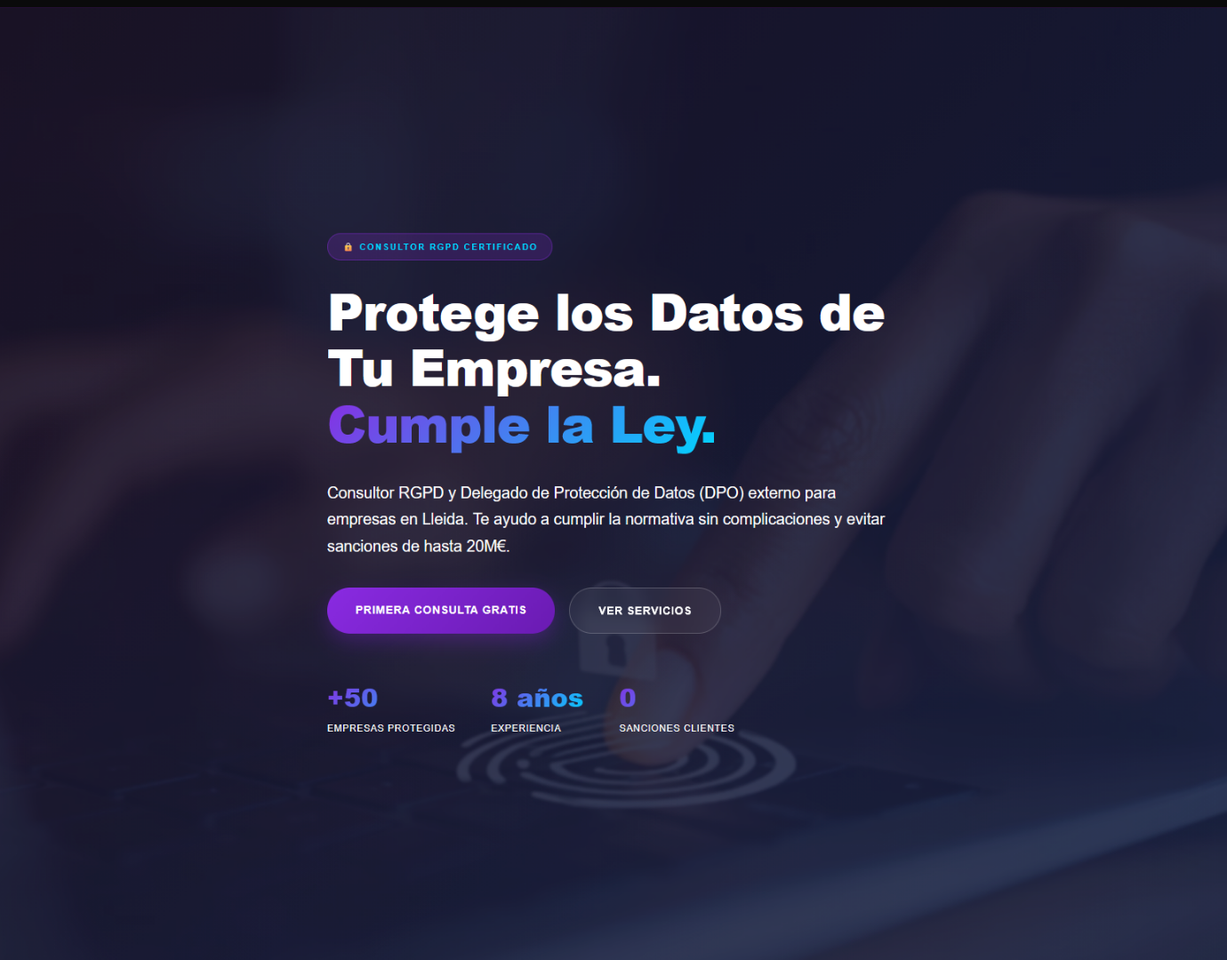 Consultor RGPD - Landing page