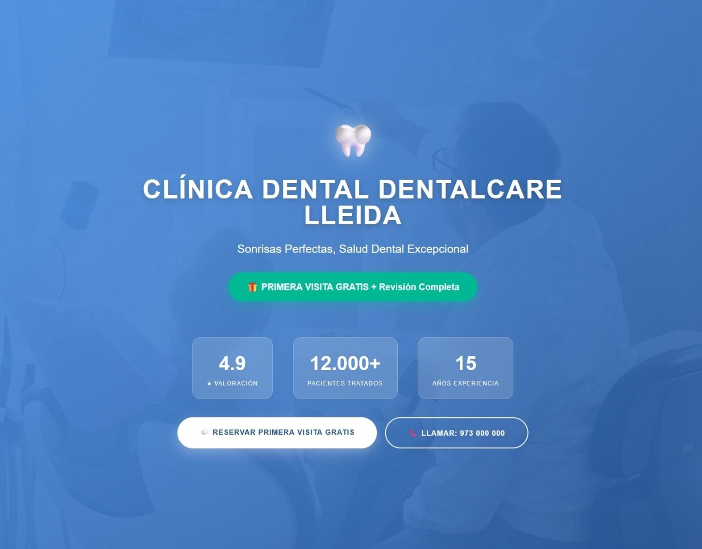 Clínica Dental Lleida - Landing page dentista